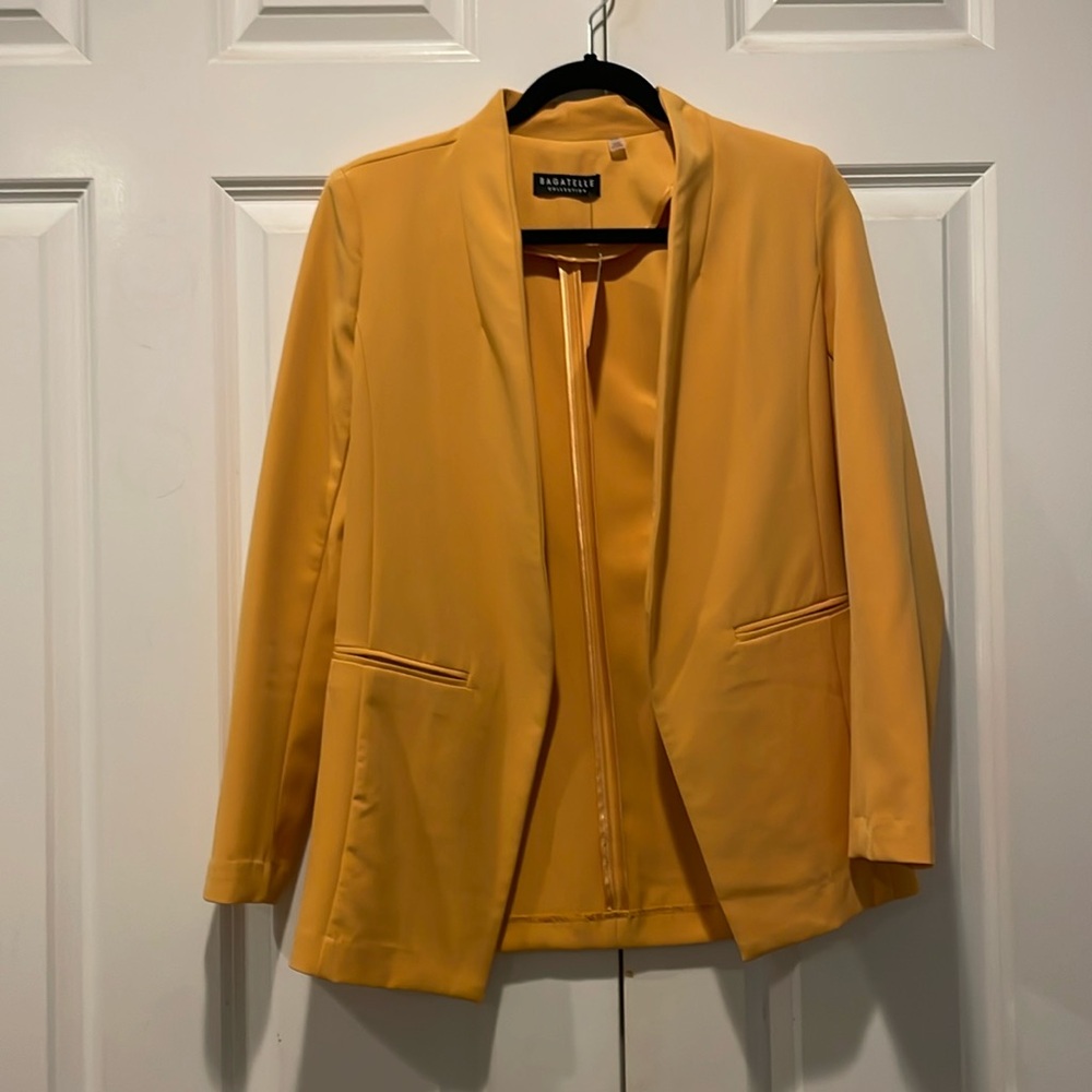 Orange blazer